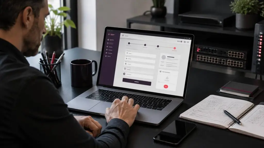 Professional dient online een aanvraag in om zich aan te melden bij Argosnet